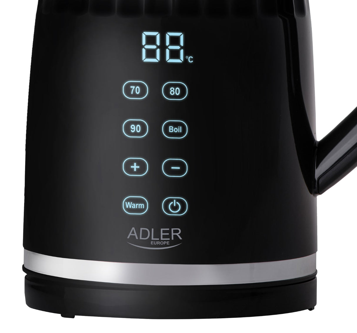 Adler Električni grelnik vode z LED zaslonom in regulacijo temperature, 1,7L AD1350