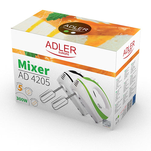 Adler ročni mešalnik zelen 300 W