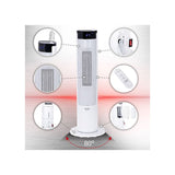 Adler keramični LCD kalorifer 2200W z vlažilcem, stolp, bel AD7730