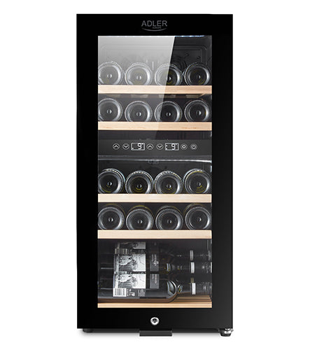 Adler vitrina za vino 60L dvojna hladilna cona AD8080
