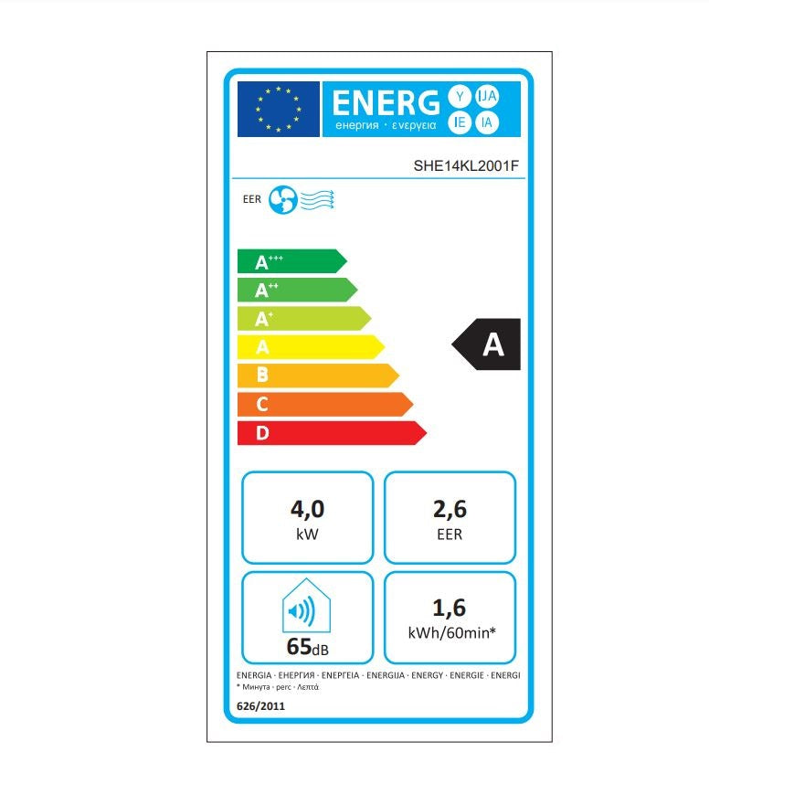 SHE prenosna klimatska naprava 14000 BTU