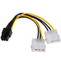 Interni kabel-adapter molex - 2x sata AK-CA-13