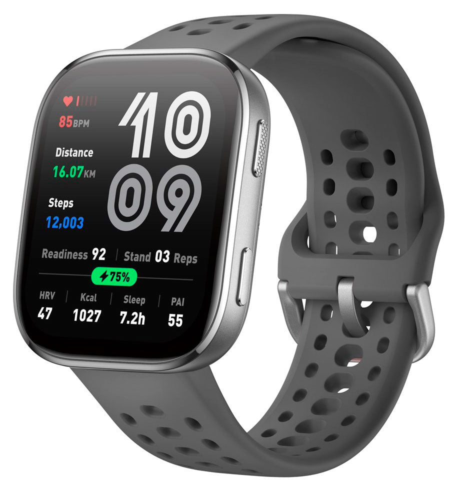 Športna ura Amazfit Bip 6 – AMOLED zaslon, GPS, siva