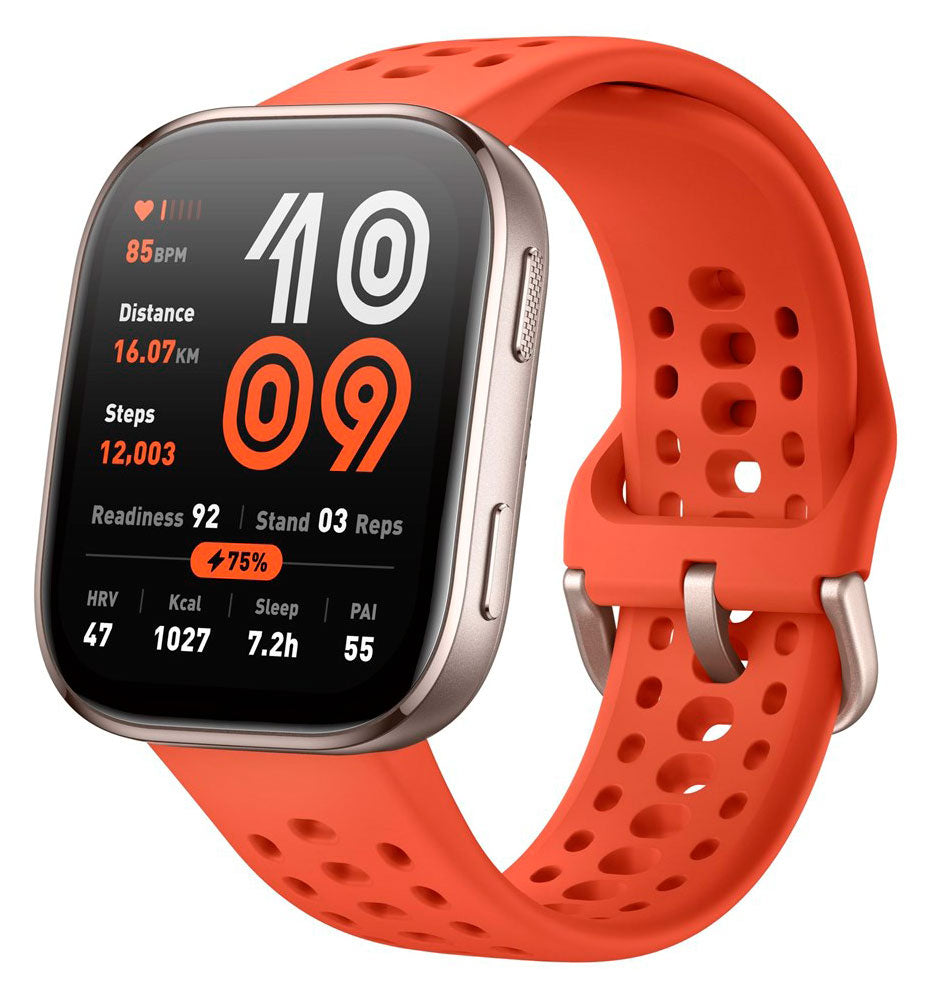 Športna ura Amazfit Bip 6 – AMOLED zaslon, GPS, rdeča