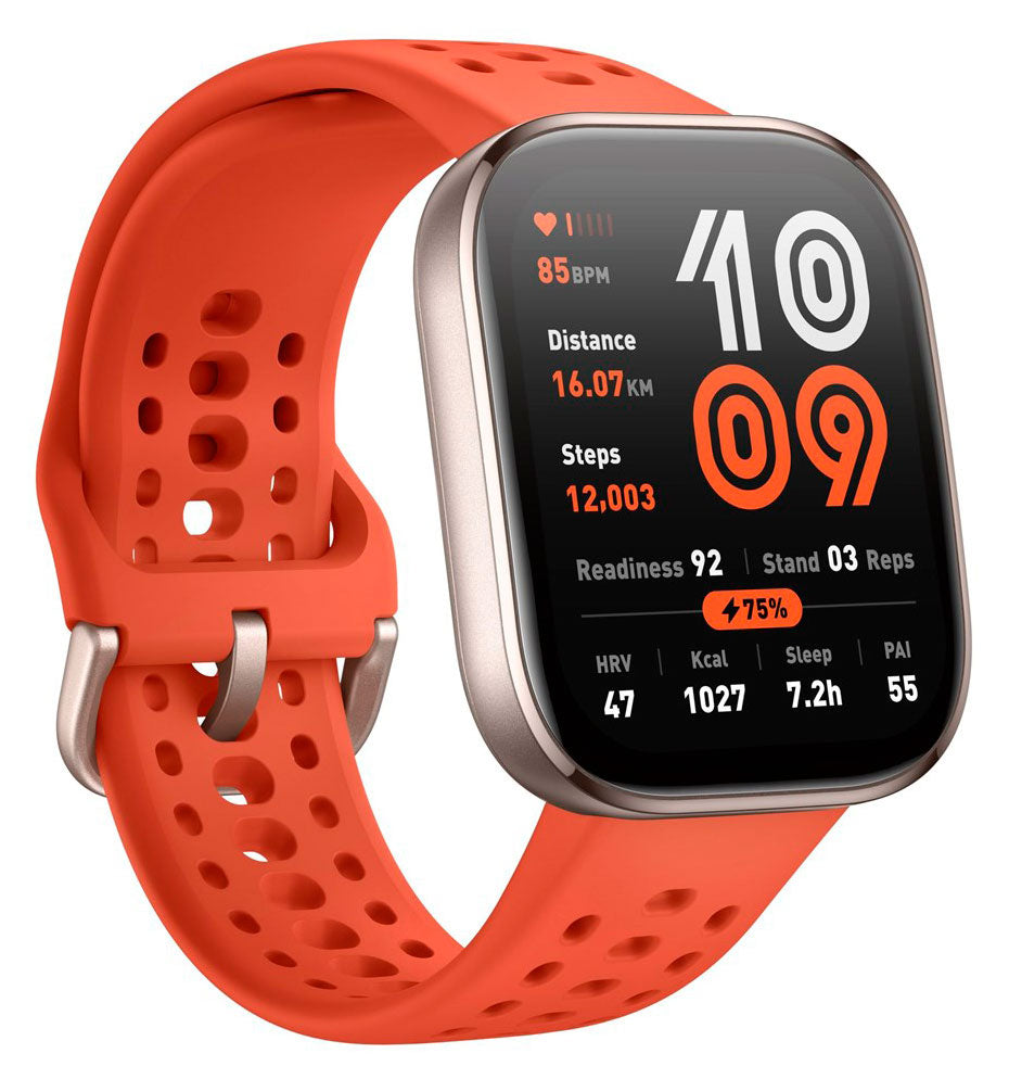 Športna ura Amazfit Bip 6 – AMOLED zaslon, GPS, rdeča