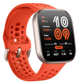 Športna ura Amazfit Bip 6 – AMOLED zaslon, GPS, rdeča