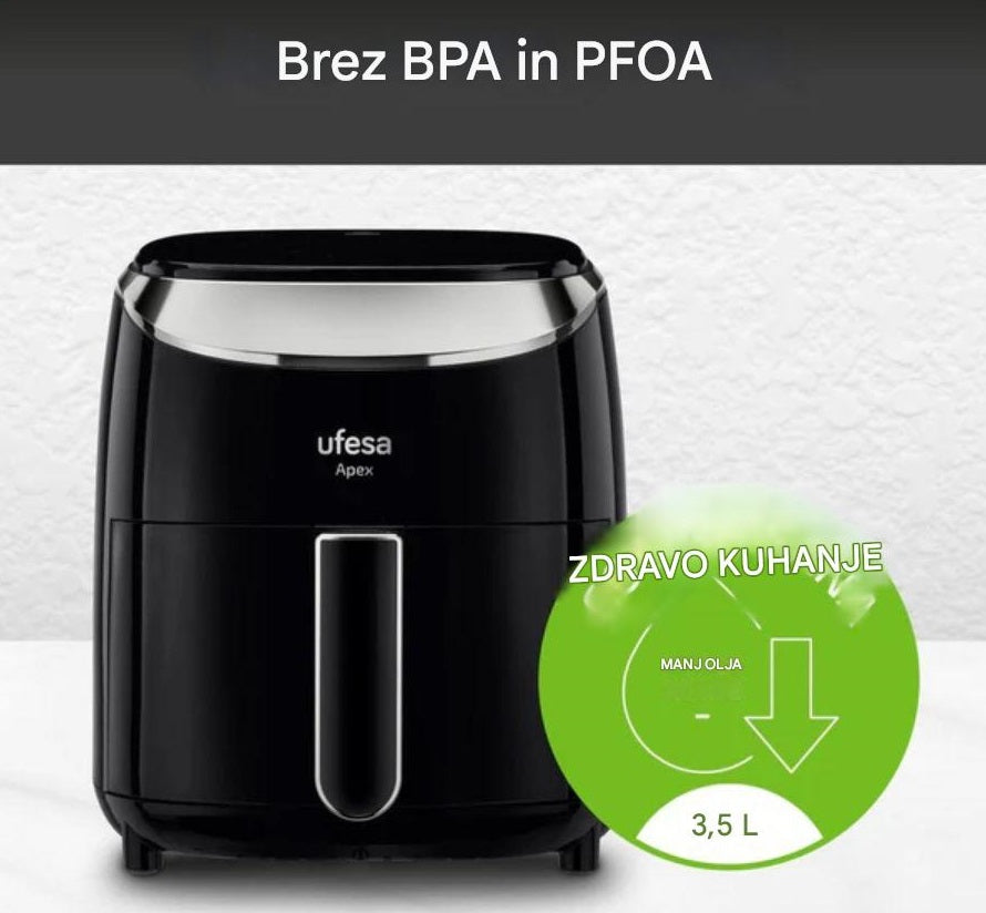 Ufesa digitalni zračni cvrtnik Apex 3.5L 1.500 W