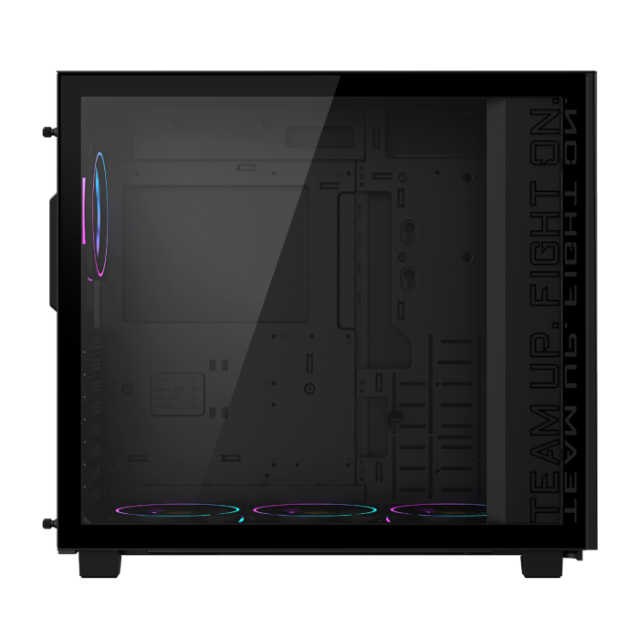 Gigabyte AORUS C400 GLASS USB-C USB 3.2 Gen2 ATX AORUS RGB osvetljeno ohišje, črno