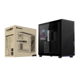 Gigabyte AORUS C400 GLASS USB-C USB 3.2 Gen2 ATX AORUS RGB osvetljeno ohišje, črno