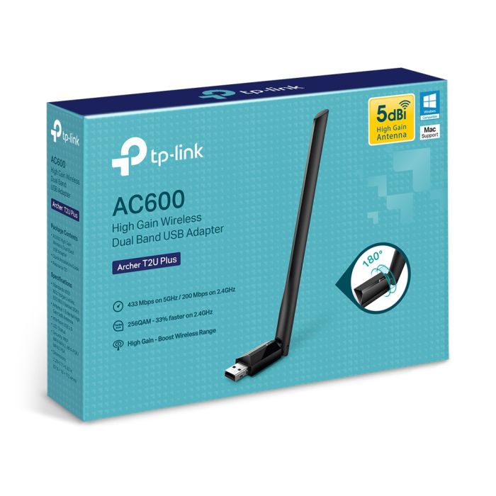TP-LINK Archer T2U PLUS 600Mbps Dual Band brezžična USB mrežna kartica
