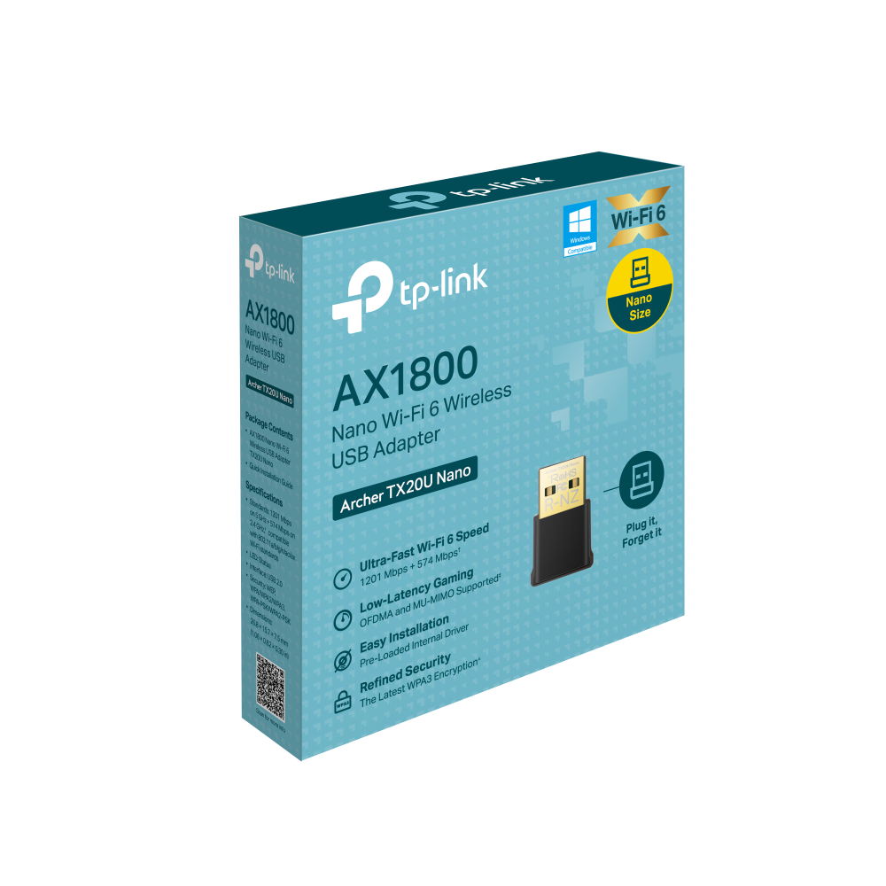 TP-LINK AX1800 Wi-Fi 6 Nano brezžična USB mrežna kartica