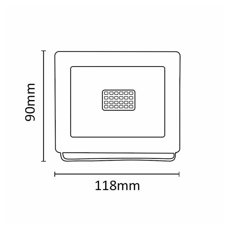 Asalite LED White Floodlight Slim 20W 4500K (1800 lumens)