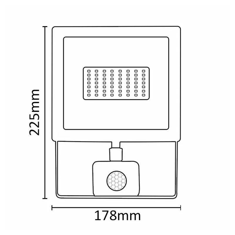 Asalite LED beli reflektor Slim 50W 4500K