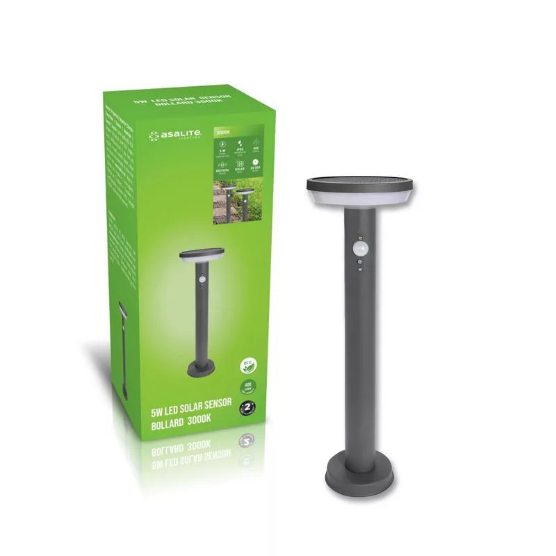 Asalite LED solarna svetilka IP65 5W 3000K (400 lumnov) + senzor