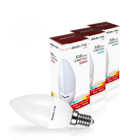 ASALITE LED sijalka E14 6W 3000K 510lm