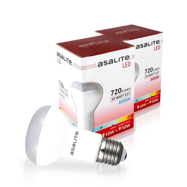 ASALITE LED sijalka E27 R63 10W 3000K 720lm
