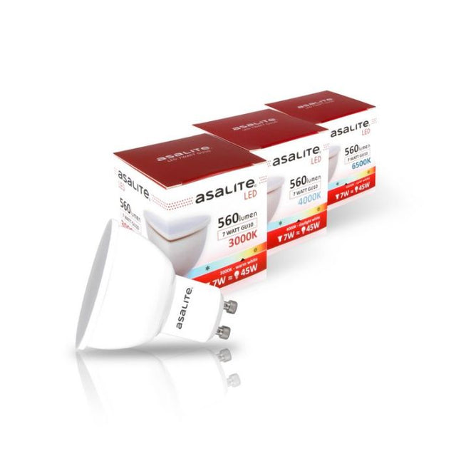 ASALITE LED sijalka GU10 7W 4000K 560lm