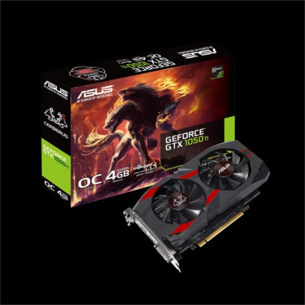 Grafična kartica ASUS GeForce GTX 1050 Ti Cerberus OC, 4GB GDDR5, PCI-E 3.0