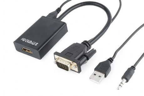 Gembird A-VGA-HDMI-01 video cable adapter 0.15 m HDMI Type A (Standard) VGA (D-SUB)