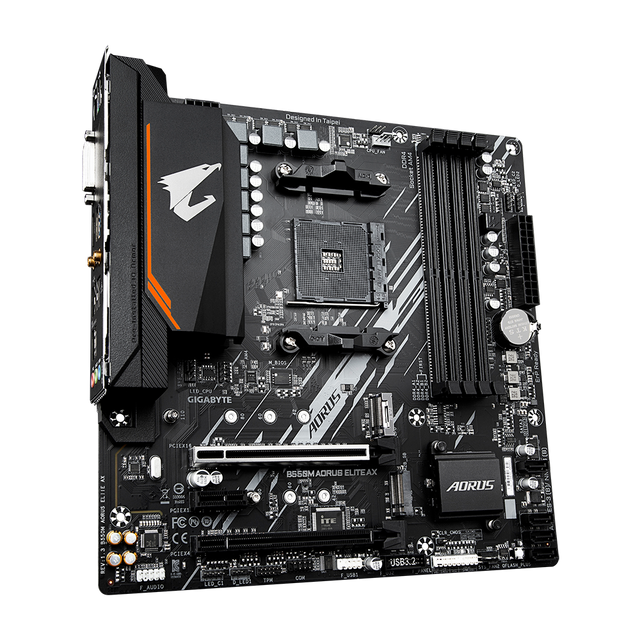 GIGABYTE B550M AORUS ELITE AX, DDR4, SATA3, USB3.2Gen1, HDMI, AM4 mATX