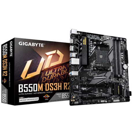 GIGABYTE B550M DS3H R2, DDR4, SATA3, USB3.2Gen1, DP, AM4 mATX