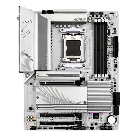 GIGABYTE B650 AORUS ELITE AX ICE, DDR5, SATA3, USB3.2Gen2x2, DP, 2.5GbE, WiFi 6E, AM5 ATX