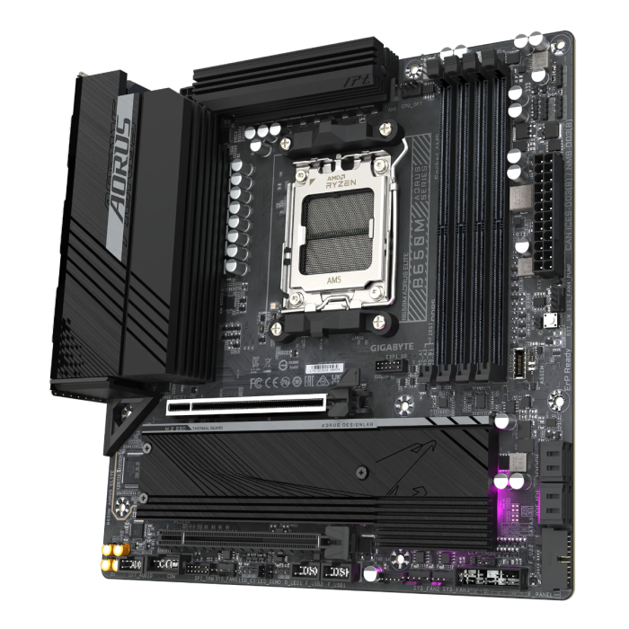 GIGABYTE B650M AORUS ELITE, DDR5, SATA3, USB3.2Gen2x2, DP, 2.5GbE, AM5 mATX