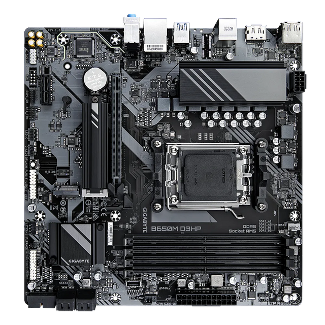 GIGABYTE B650M D3HP, DDR5, SATA3, USB3.2Gen1, DP, 2.5GbE, AM5 mATX