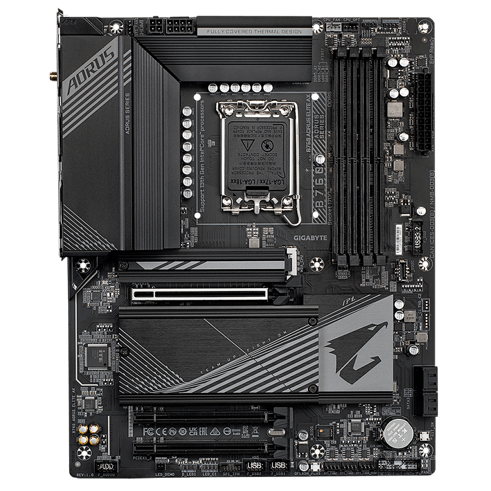 GIGABYTE B760 AORUS Elite AX, DDR5, SATA3, USB3.2Gen2, DP, WiFi 6E, LGA1700 ATX