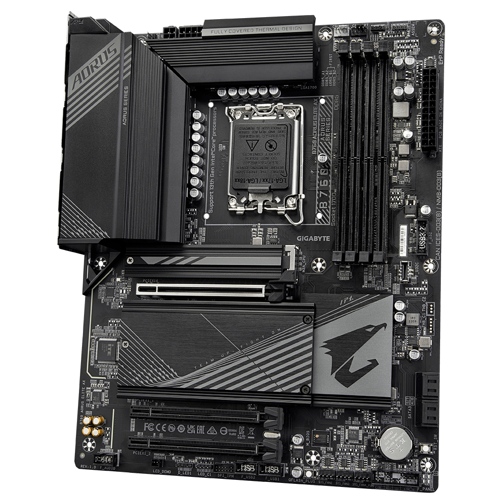 GIGABYTE B760 AORUS Elite AX, DDR5, SATA3, USB3.2Gen2, DP, WiFi 6E, LGA1700 ATX