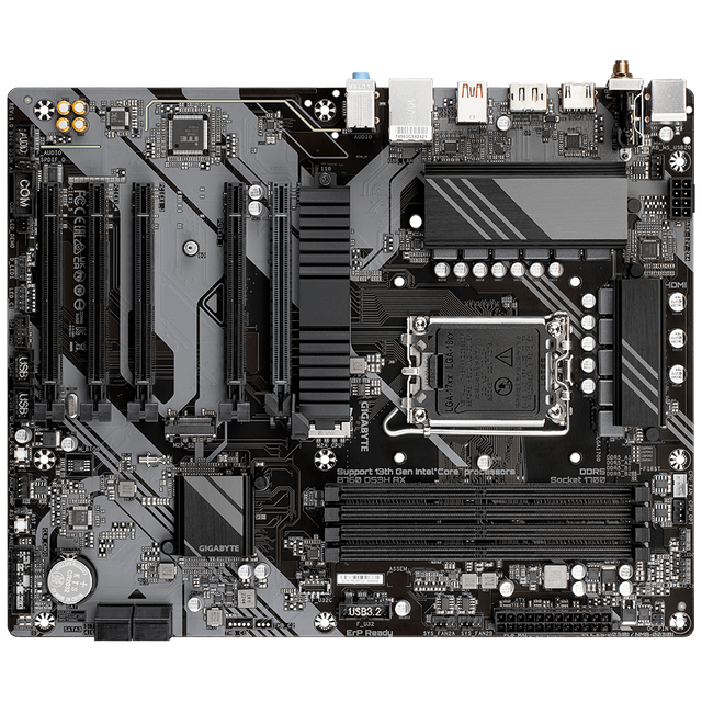 GIGABYTE B760 DS3H AX, DDR5, SATA3, USB3.2Gen2, DP, WiFi, LGA1700 ATX