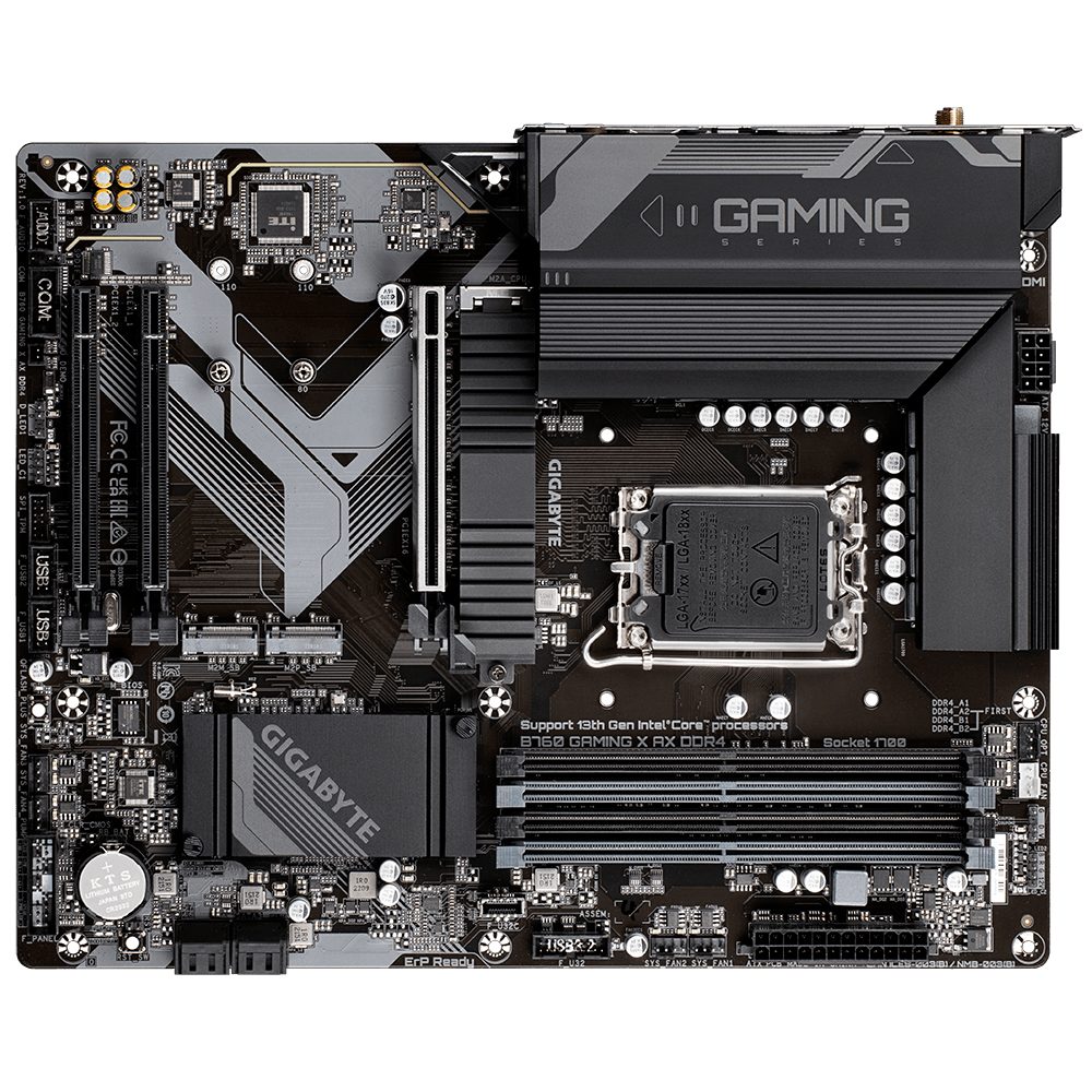 GIGABYTE B760 GAMING X AX DDR4, DDR4, SATA3, USB3.2Gen2, DP, WiFi, LGA1700 ATX