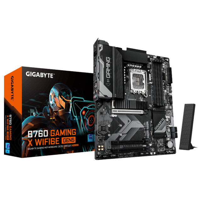 GIGABYTE B760 GAMING X WIFI6E GEN5, DDR5, SATA3, USB3.2Gen2, DP, WiFi, LGA1700 ATX