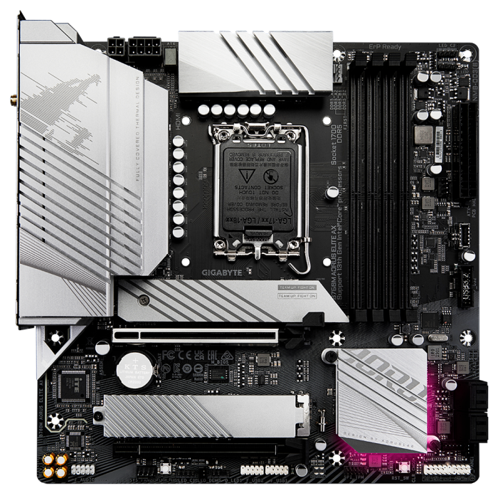 GIGABYTE B760M AORUS Elite AX, DDR5, SATA3, USB3.2Gen2x2, DP, WiFi 6E, LGA1700 mATX
