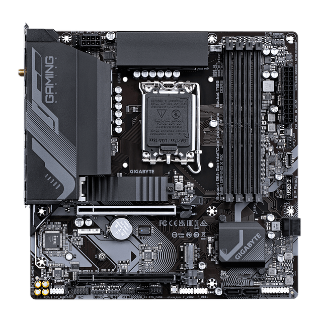 GIGABYTE B760M GAMING X AX, DDR5, SATA3, USB3.2Gen2, DP, 2.5GbE, WiFi 6E, LGA1700 mATX