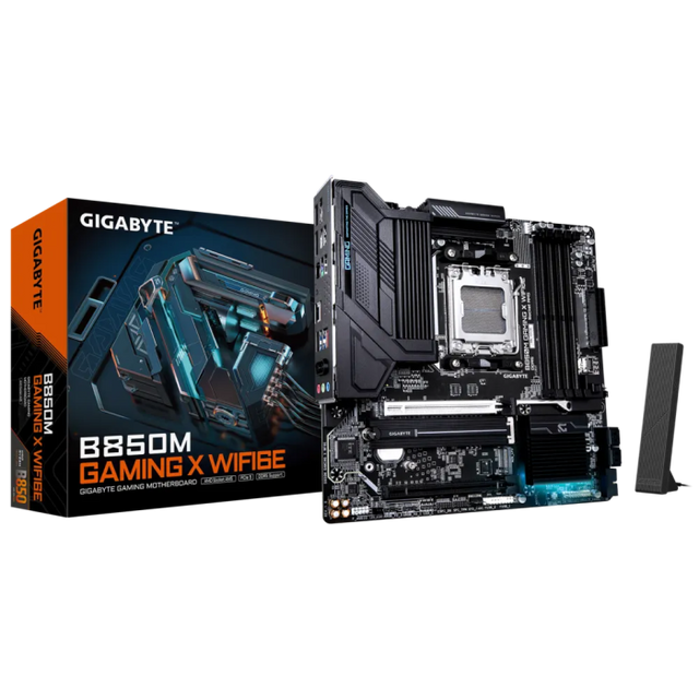 GIGABYTE B850M GAMING X WIFI6E, DDR5, SATA3, USB3.2Gen2, DP, 2.5GbE, WiFi 6E, AM5 mATX