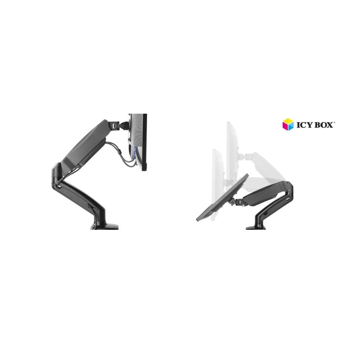IcyBox IB-MS303-T enojni namizni nosilec za monitor do 27"