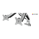 IcyBox IB-MS504-T dvojni namizni nosilec za monitorja do 32"