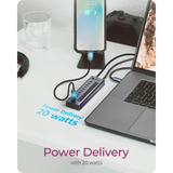 IcyBox IB-HUB1450-C31 10-portni hub vmesnik USB-C 3.2