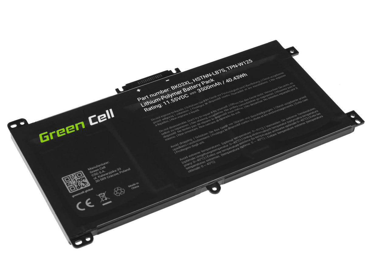 Green Cell baterija BK03XL za HP Pavilion x360 14-BA 14-BA015NW 14-BA022NW 14-BA024NW 14-BA102NW 14-BA104NW