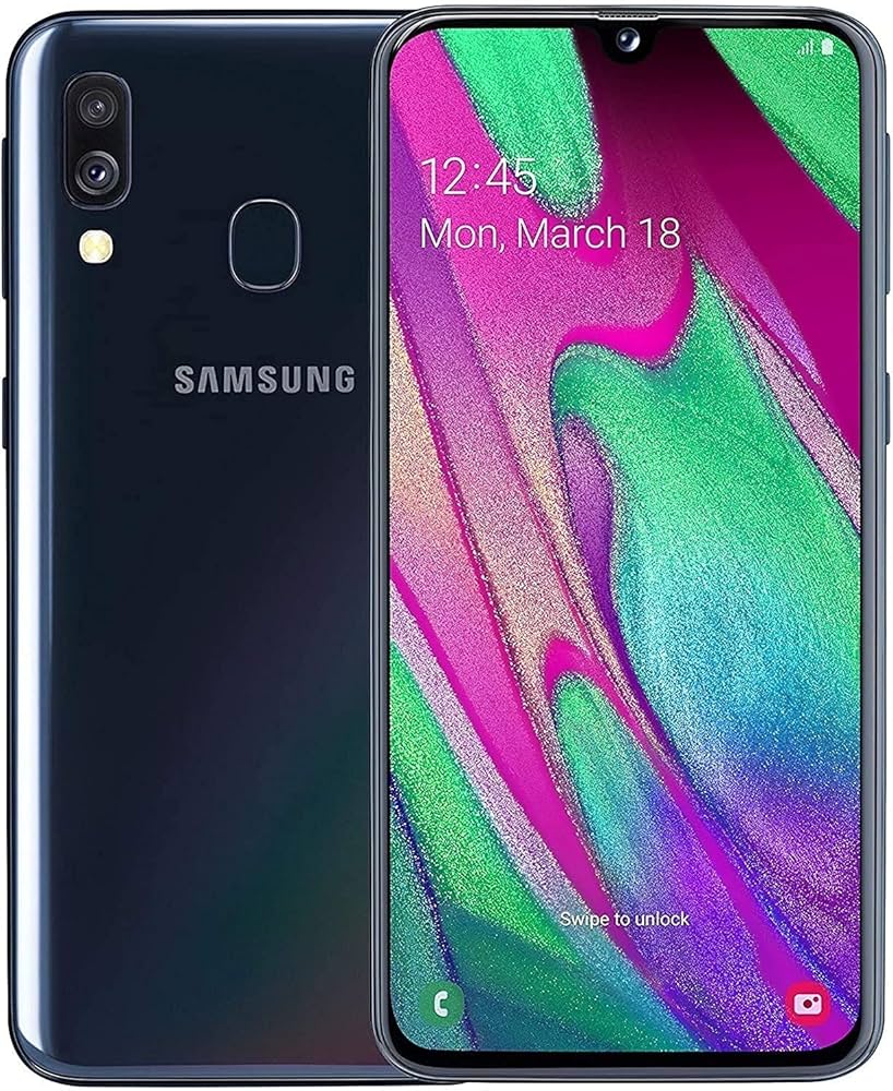 Obnovljen Samsung Galaxy A40 A405FN DS, 64GB, Razred AB, Black