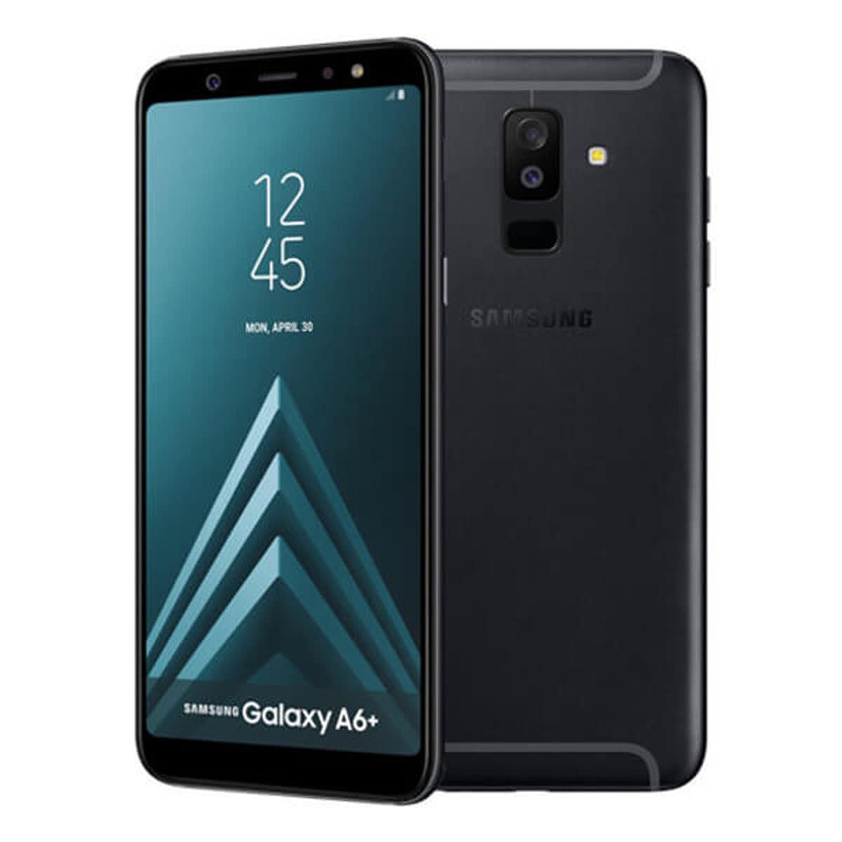 Obnovljen Samsung Galaxy A6 Plus (2018) A605F DS, 32GB, Razred AB, Black