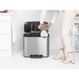 Brabantia koš na pedal 3x11L srebrn 121128