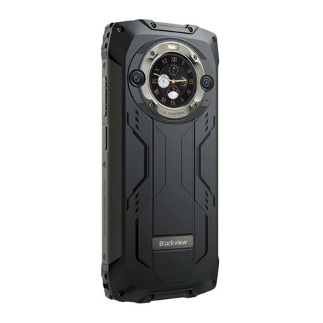 Blackview pametni robustni telefon BV9300 Pro 12GB+256GB z vgrajeno 100LM svetilko, črn