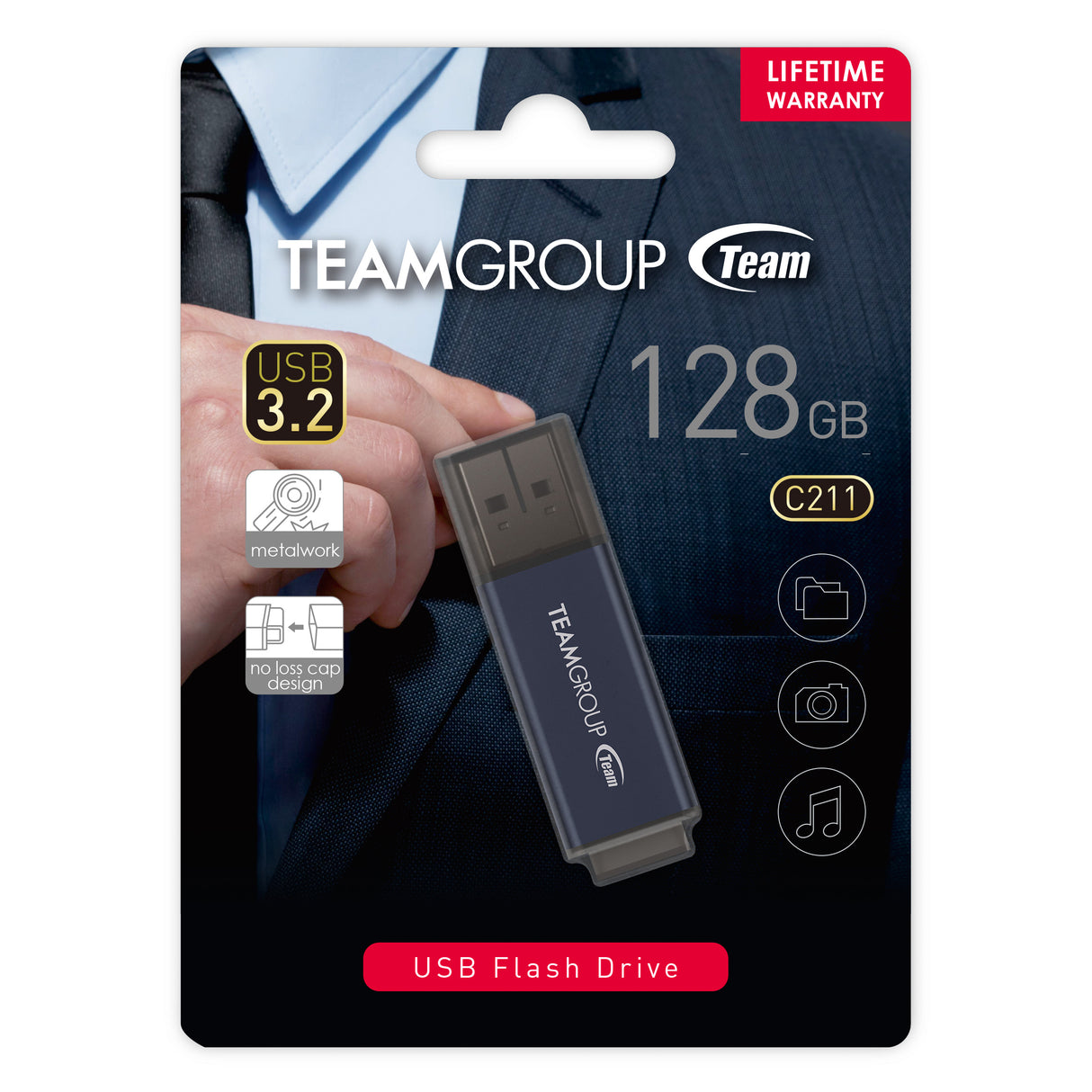 Teamgroup 128GB C211 USB 3.2 spominski ključek