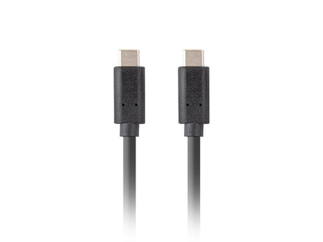 Kabel USB-C na USB-C Lanberg CMCM-32CU-0010-BK 100W PD 1m
