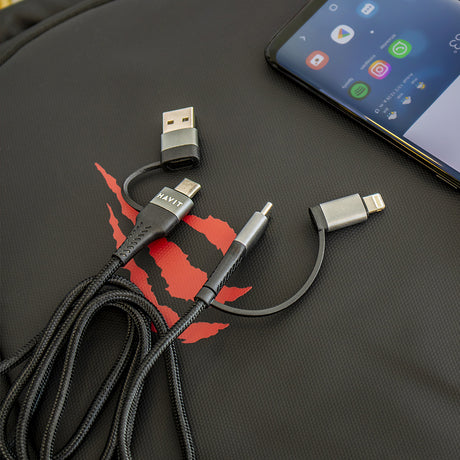 HAVIT kabel za polnjenje 4v1 USB / USB-C na USB-C / Lightning, 1M