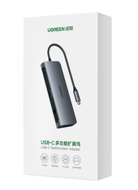 Ugreen Type C Multifunkcijski USB hub siv - box