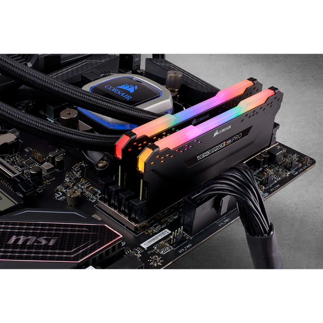 Corsair VENGEANCE RGB PRO 16GB (2 x 8GB) DDR4 DRAM 3600MHz PC4-28800 CL18, 1.2V/1.35V