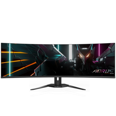 GIGABYTE AORUS CO49DQ 49 OLED DQHD ukrivljen monitor, 5120 x 1440, 0.03ms, 144Hz, zvočniki